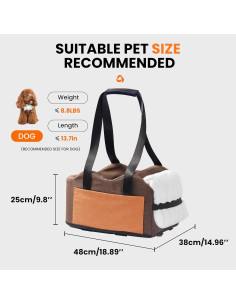Asiento Elevador para Perros Sangoodier Marrón-Naranja 6.1kg 2