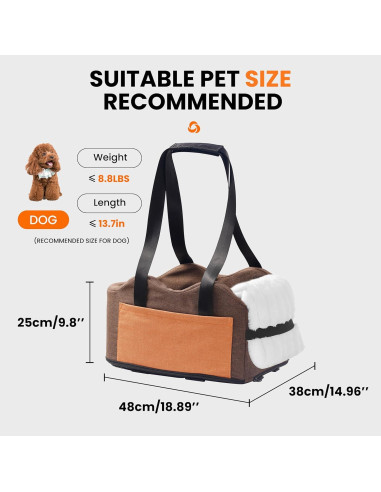 Asiento Elevador para Perros Sangoodier Marrón-Naranja 6.1kg