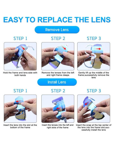 Gafas de Ciclismo X-TIGER 5 Lentes UV400 Polarizadas