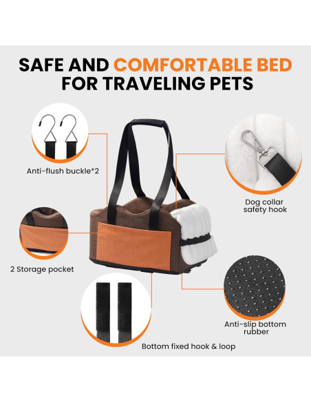 Asiento Elevador para Perros Sangoodier Marrón-Naranja 6.1kg