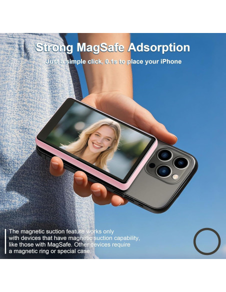 Pantalla Selfie LuliLi para iPhone y Android 4K, Brillo Ajustable