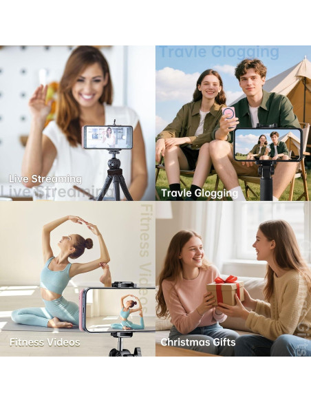 Pantalla Selfie LuliLi para iPhone y Android 4K, Brillo Ajustable