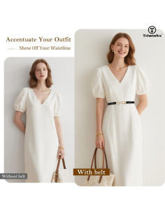 4 Cinturones Elásticos Ajustados para Mujeres con Hebilla Dorada 2