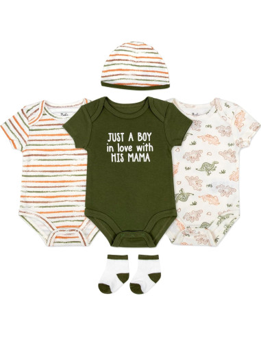 Conjunto de 5 Piezas Body para Bebé Justo Como Papá