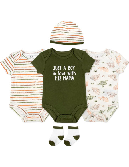 Conjunto de 5 Piezas Body para Bebé Justo Como Papá