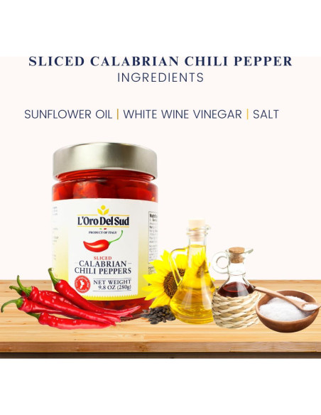 Pimientos Picantes Calabreses L'Oro Del Sud 280g - Sabor Auténtico