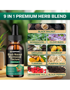 Tintura de Nogal Negro y Ajenjo GZ HAOYUAN 59.15 ML - Salud Digestiva 2