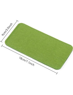 7 Fundas de Gafas de Fieltro Pebipoo 18x9cm Viaje 2