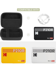 Funda Dura para Impresora KODAK Mini 2 Retro - Negro 2