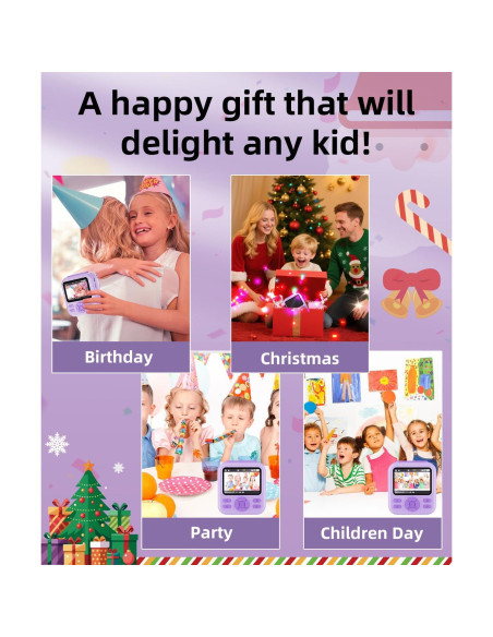 Cámara Instantánea Qnxoatr X90pro 48MP HD para Niños