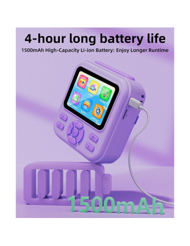 Cámara Instantánea Qnxoatr X90pro 48MP HD para Niños