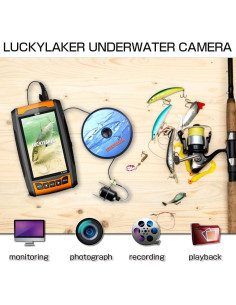 Cámara de Pesca Submarina LUCKYLAKER con Monitor LCD 10.92 cm 2