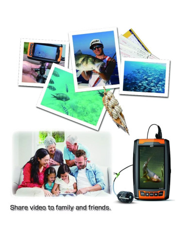 Cámara de Pesca Submarina LUCKYLAKER con Monitor LCD 10.92 cm