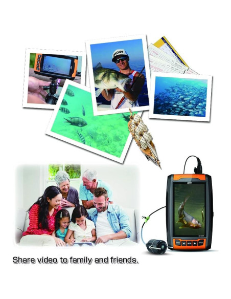 Cámara de Pesca Submarina LUCKYLAKER con Monitor LCD 10.92 cm