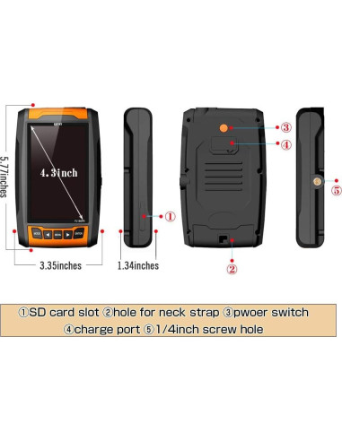 Cámara de Pesca Submarina LUCKYLAKER con Monitor LCD 10.92 cm