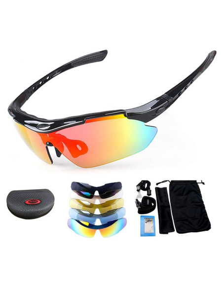 Gafas de sol Bentrance con 5 lentes intercambiables UV400 Gafas de sol Bentrance con 5 lentes intercambiables UV400