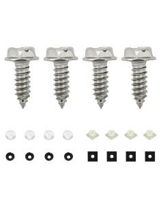 Kit de Tornillos Autoperforantes Ohleats para Placas de Matrícula 4 PCS