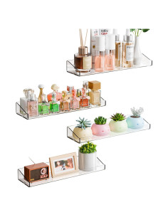 Estantes Acrílicos Flotantes Yieach 38 cm - 4 Unidades