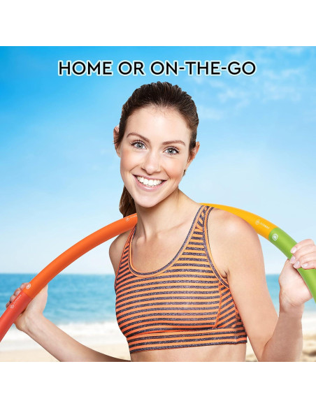 Aro de Hula Ponderado Fiteroc 1.27 kg Grande Ajustable