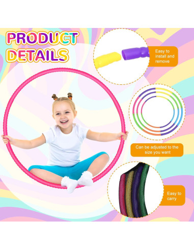 Aros de Ejercicio Desmontables Sratte 71 cm 6 Pcs Colores