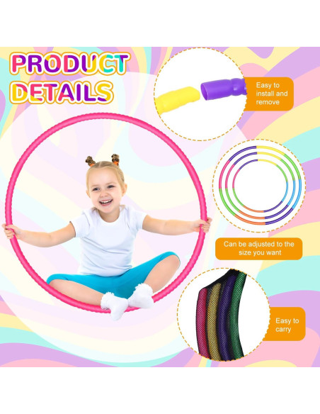 Aros de Ejercicio Desmontables Sratte 71 cm 6 Pcs Colores