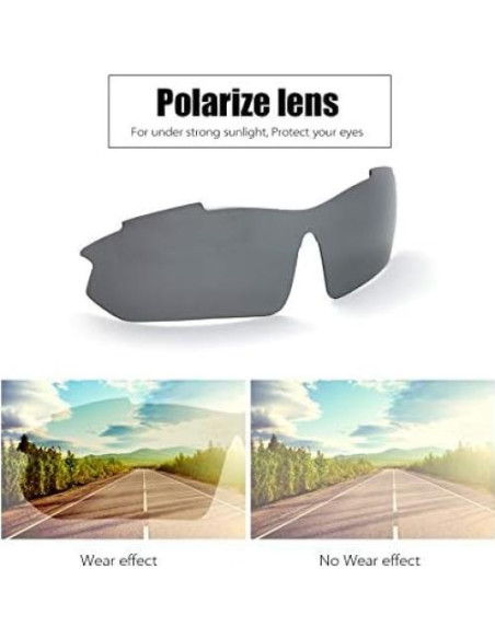 Gafas de sol Bentrance con 5 lentes intercambiables UV400 Gafas de sol Bentrance con 5 lentes intercambiables UV400