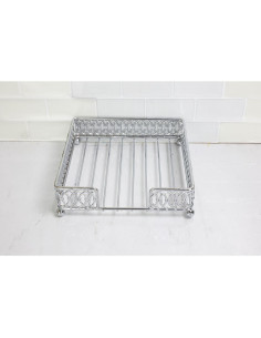 Soporte Organizador de Servilletas Home Basics Cromado 19.05 cm 2