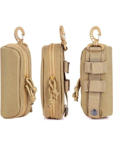 Funda de Gafas Táctica MOLLE Negra 17x8x5 cm