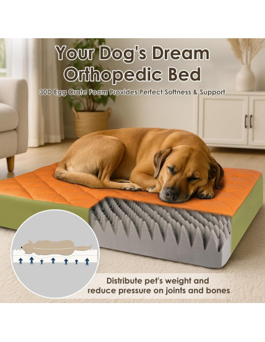 Cama Ortopédica Grande para Perros Paw Libero 90x60cm Impermeable