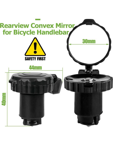 Espejos Retrovisores Plegables Mesee para Manillar de Bicicleta