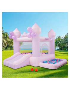 Castillo Inflable Rebotador Rosa/Púrpura SnuggleBounce 2.74m