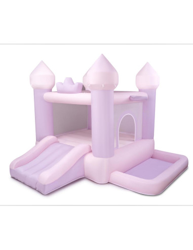 Castillo Inflable Rebotador Rosa/Púrpura SnuggleBounce 2.74m