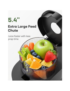 Exprimidor de Prensa Fría Silonn SLMCJ01B, 100W, 13.7cm 2