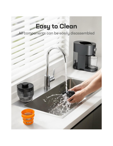 Exprimidor de Prensa Fría Silonn SLMCJ01B, 100W, 13.7cm