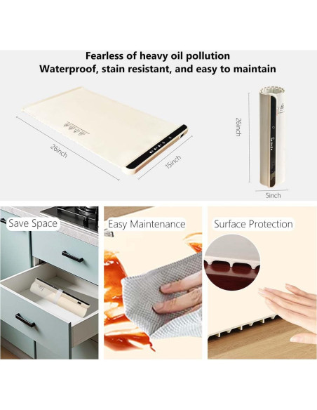 Alfombrilla Calentadora Eléctrica GXFANZHU 66x38 cm 240W