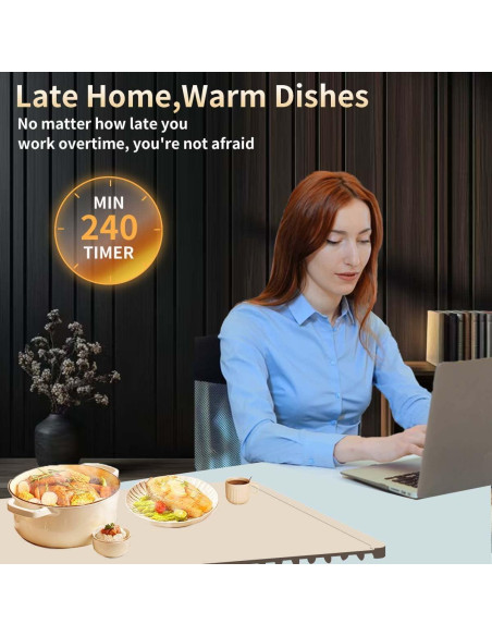 Alfombrilla Calentadora Eléctrica GXFANZHU 66x38 cm 240W