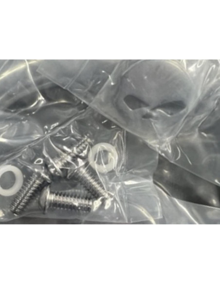 Barra de respaldo vertical cromada Eagle Skull 30.48 cm