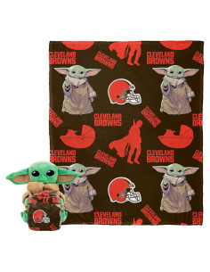 Juego de Almohada y Manta NFL Cleveland Browns El Niño 100% Poliester