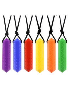 Collares Masticables Sensoriales Chewelry - 6 Paquetes