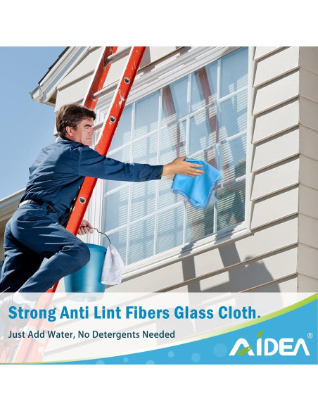 Paños de Limpieza de Vidrio AIDEA 8PK Microfibra Sin Pelusa