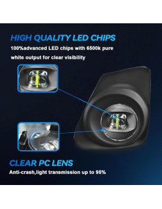 Luces Antiniebla LED Sinyato para Toyota Corolla 2011-2013 2