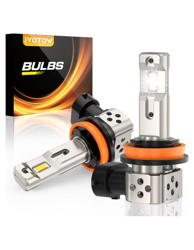 Bombillas LED H11 H9 42000LM 6500K ivotow - Paquete de 2