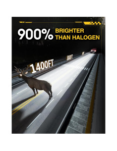 Bombillas LED H11 H9 42000LM 6500K ivotow - Paquete de 2 2