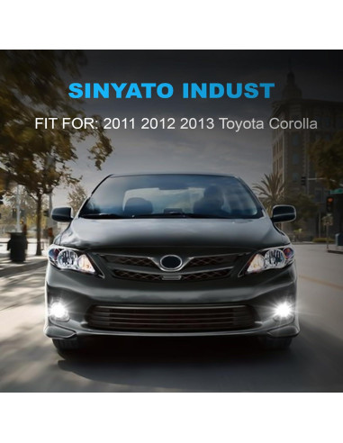 Luces Antiniebla LED Sinyato para Toyota Corolla 2011-2013