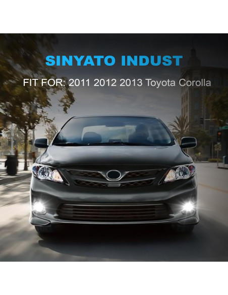 Luces Antiniebla LED Sinyato para Toyota Corolla 2011-2013
