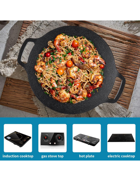 Sartén Coreana Sanbege 33 cm Antiadherente 6 Capas para Inducción