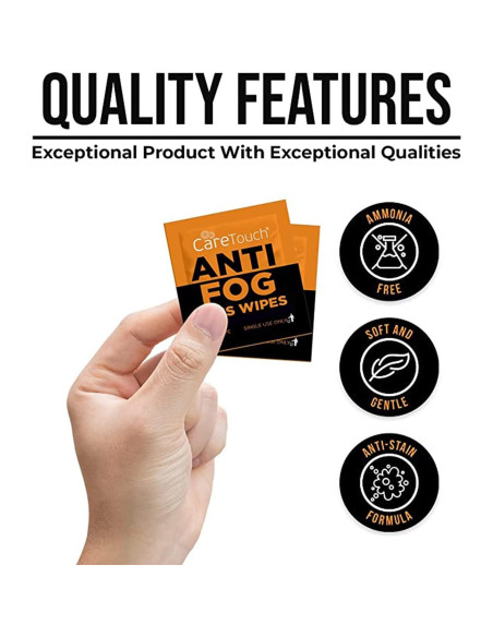 Toallitas Antivaho Care Touch - 100 Toallitas Individuales