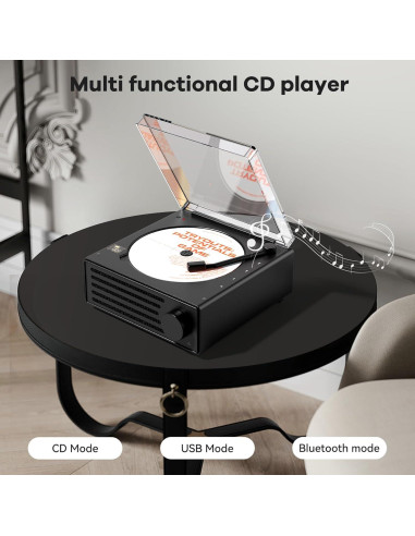 Reproductor de CD Portátil Bluetooth HiFi 4000mAh LCX-CD50