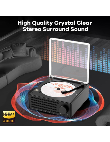 Reproductor de CD Portátil Bluetooth HiFi 4000mAh LCX-CD50