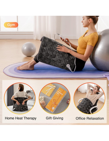 Almohadilla Térmica WOOMER 50.8x61cm con Calor Húmedo y Seco